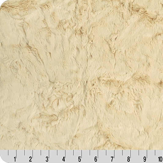 Tissu Luxe Cuddle Marbre Beige - 58" - 60" par Yard