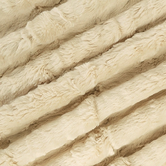 Tissu Luxe Cuddle Marbre Beige - 58" - 60" par Yard