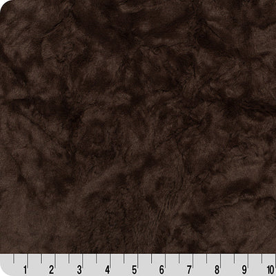 Tela de Mármol Chocolate Luxe Cuddle - 58" de Ancho