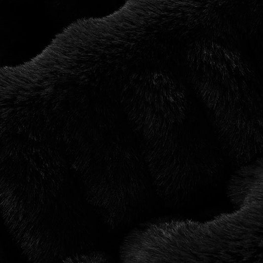 Tela Luxe Cuddle Milan Negra - Suave y Elástica