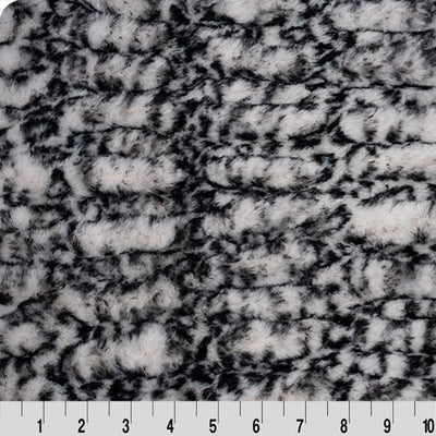 Black Pearl Luxe Cuddle Milan Cheetah Fabric per Yard