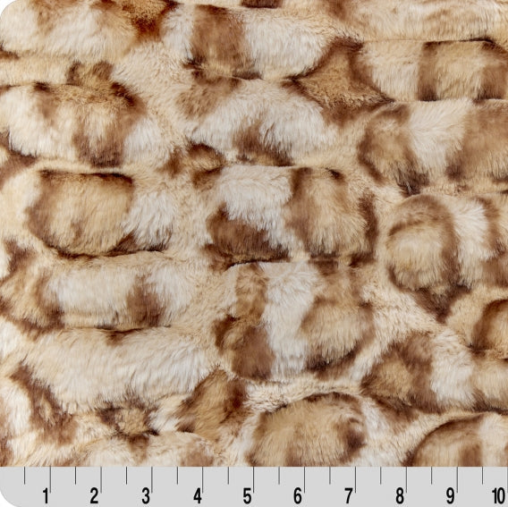 Tela Luxe Cuddle Milan Clouded Leo de Roble Francés por Yarda