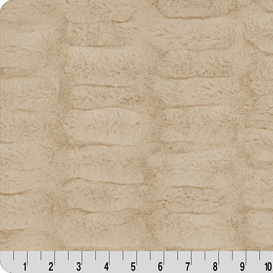 Tissu Luxe Cuddle Milan Eggshell - Doux et Élastique