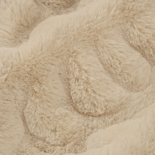 Tissu Luxe Cuddle Milan Eggshell - Doux et Élastique