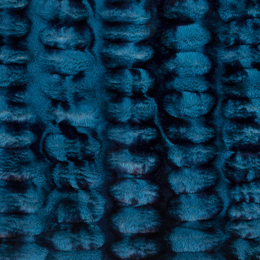 Tissu Dark Sea Luxe Cuddle Milan Enzo par yard
