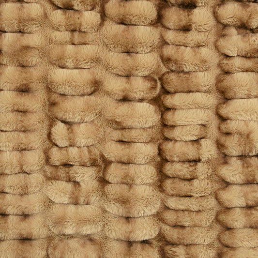 Luxe Cuddle Milan Enzo Mocha Fabric - 58" Wide