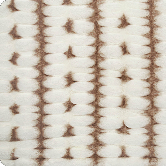 Tela Natural Luxe Cuddle Milan Luca - 58"/60" por Yarda