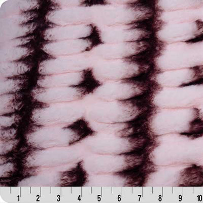 Tissu Milan Luca Luxe Cuddle Cerise Noire par Yard