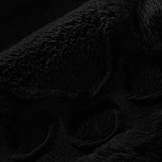 Luxe Cuddle Paws Black Fabric - 58" to 60" per Yard