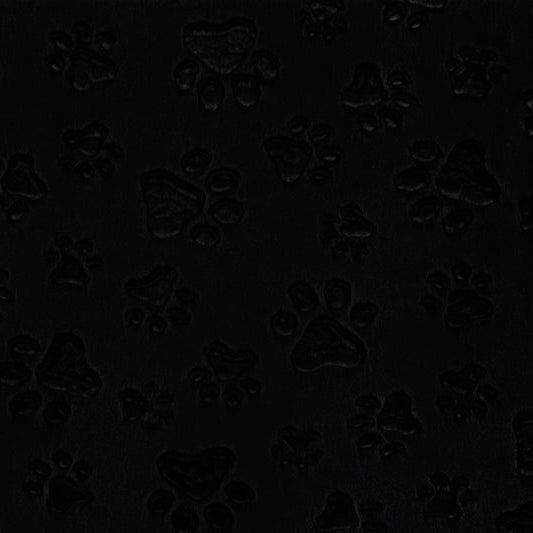 Luxe Cuddle Paws Black Fabric - 58" to 60" per Yard