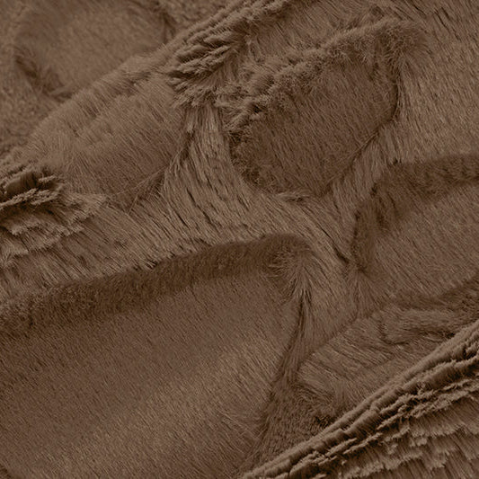 Luxe Cuddle Paws Truffle Fabric - 58" Wide