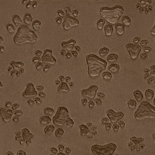Luxe Cuddle Paws Truffle Fabric - 58" Wide