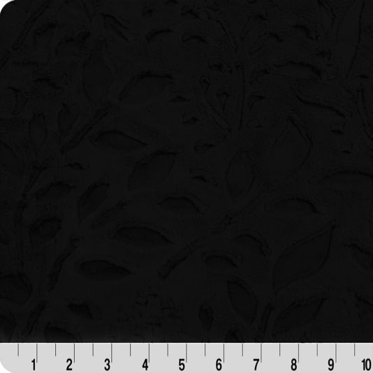 Tissu Luxe Cuddle Poppy Noir 58" - 60" par yard