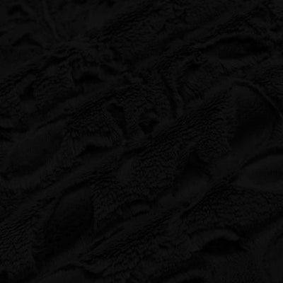 Tissu Luxe Cuddle Poppy Noir 58" - 60" par yard