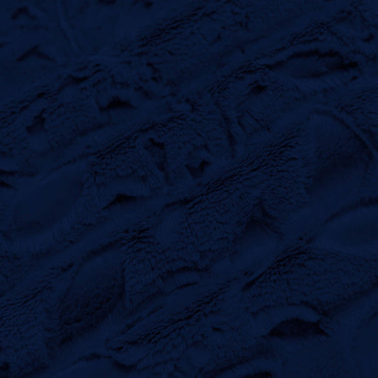 Tissu Luxe Cuddle Poppy Navy - 58" par yard