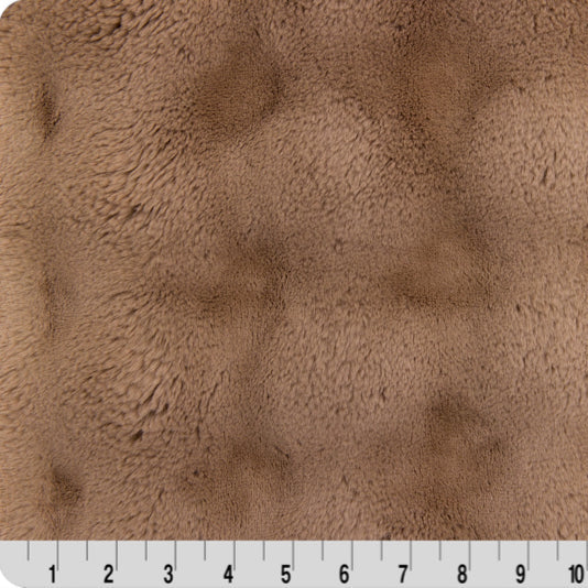 Luxe Cuddle Powderpuff Cappuccino Fabric - 58" Wide