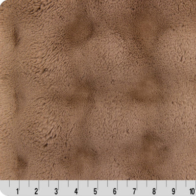 Luxe Cuddle Powderpuff Cappuccino Fabric - 58" Wide