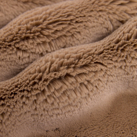 Luxe Cuddle Powderpuff Cappuccino Fabric - 58" Wide