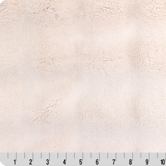 Luxe Cuddle Powderpuff Pearl Fabric - 58" Wide