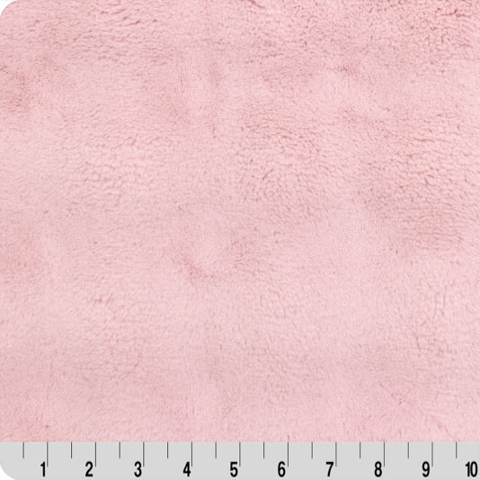 Luxe Cuddle Powderpuff Rosewater Fabric - 58" Wide