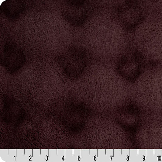 Tela Luxe Cuddle Powderpuff Color Pasas - 58" de Ancho