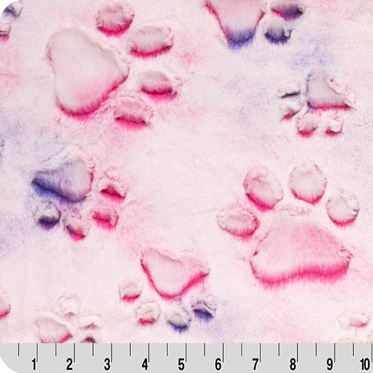 Tela Luxe Cuddle Prism Paws - 58" de ancho