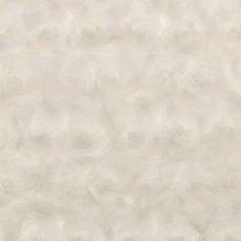 Tissu Luxe Cuddle Rose Ivoire - 58" de large, vendu au mètre