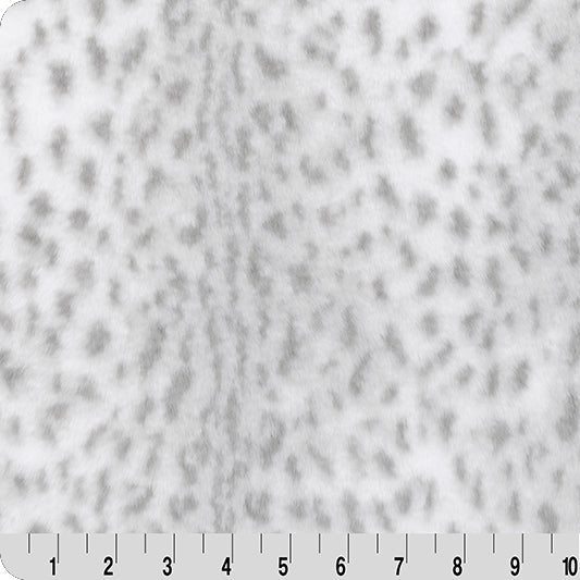 Silver Luxe Cuddle Savanna Fabric - 58"/60" per Yard