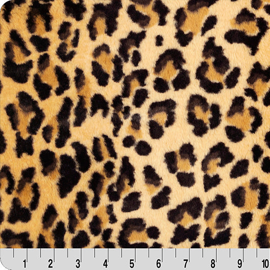 Sand Luxe Cuddle Seal Leopard Fabric - 58"/60" per Yard