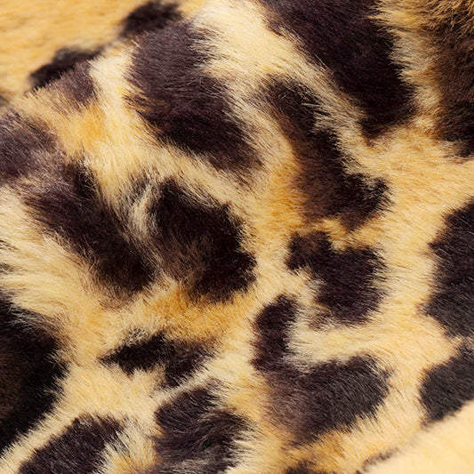 Sand Luxe Cuddle Seal Leopard Fabric - 58"/60" per Yard