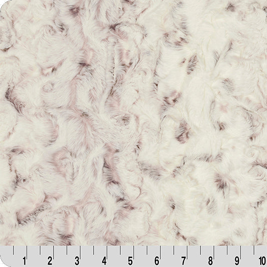 Luxe Cuddle Snowy Owl Elderberry Fabric - 58"