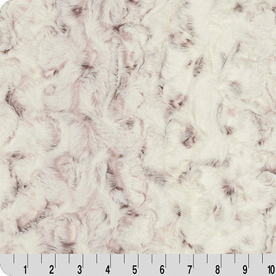 Luxe Cuddle Snowy Owl Elderberry Fabric - 58"
