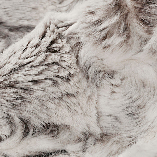 Tissu Luxe Cuddle Hibou des Neiges en Pewter - 58" de large