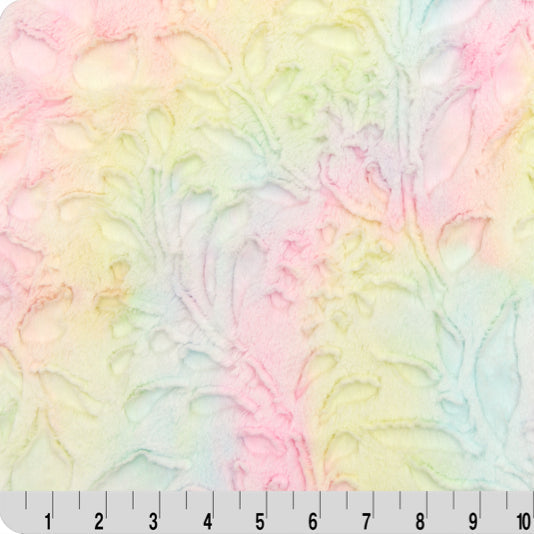 Tissu Luxe Cuddle Sorbet Poppy Pastel - 58" de large