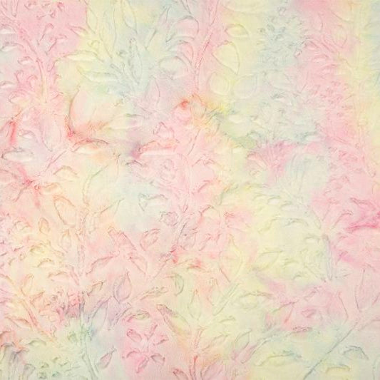 Tissu Luxe Cuddle Sorbet Poppy Pastel - 58" de large