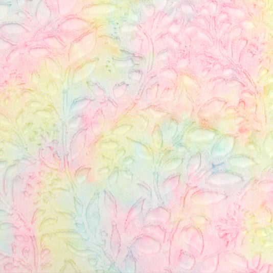 Tissu Luxe Cuddle Sorbet Poppy Pastel - 58" de large