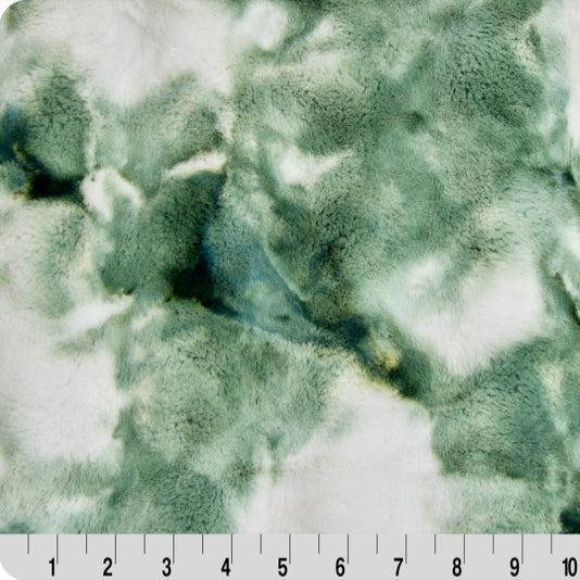 Tissu Luxe Cuddle Sorbet Powderpuff Forêt - 58"