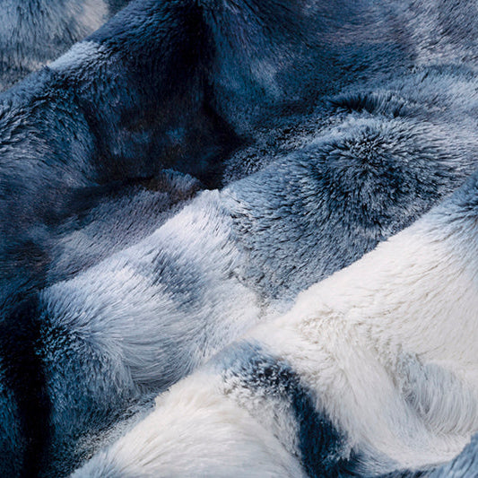 Tissu Luxe Cuddle Sorbet Imprimé Bleu - 58"/60" par yard