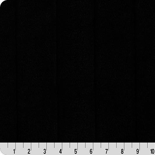 Luxe Cuddle Sydney Black Fabric - 58" por Yarda