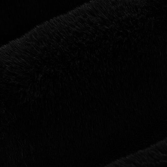 Luxe Cuddle Sydney Black Fabric - 58" por Yarda