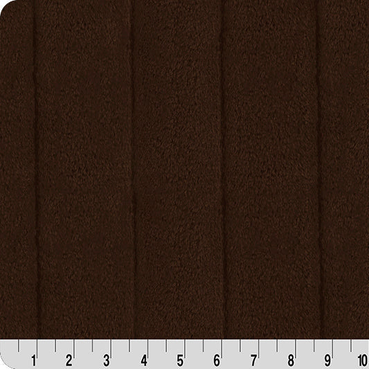 Luxe Cuddle Sydney Chocolate Fabric - 58" Wide