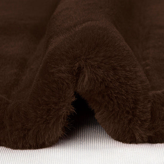 Luxe Cuddle Sydney Chocolate Fabric - 58" Wide