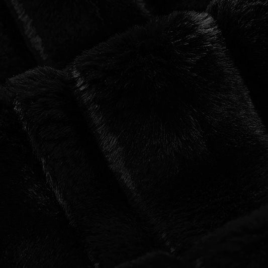 Tissu Luxe Cuddle Vienne Noir - 58" - 60" par yard