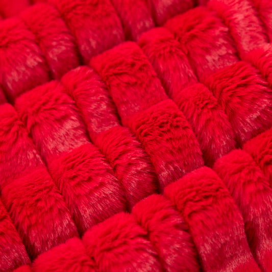 Luxe Cuddle Vienna Cardinal 58" Fabric per Yard
