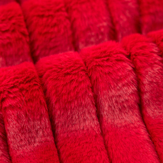 Luxe Cuddle Vienna Cardinal 58" Fabric per Yard