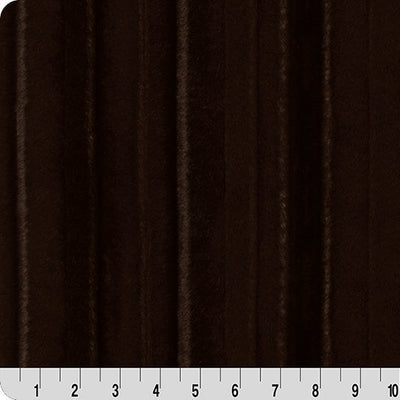 Tela Luxe Cuddle Vienna Espresso de 58" por yarda