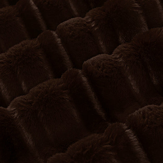 Tissu Luxe Cuddle Vienna Espresso 58" par yard
