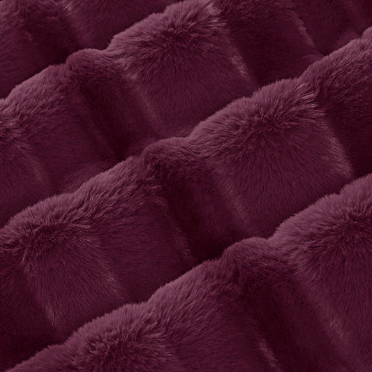 Luxe Cuddle Vienna Plumwine 58" Fabric per Yard