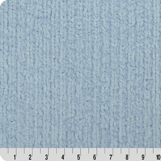 Luxe Cuddle Weave Blue 58" Fabric per Yard