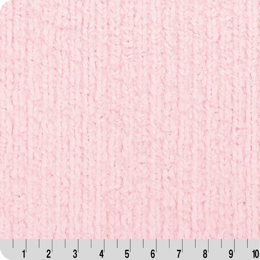 Luxe Cuddle Weave Ice Pink Fabric - 58" to 60" per Yard